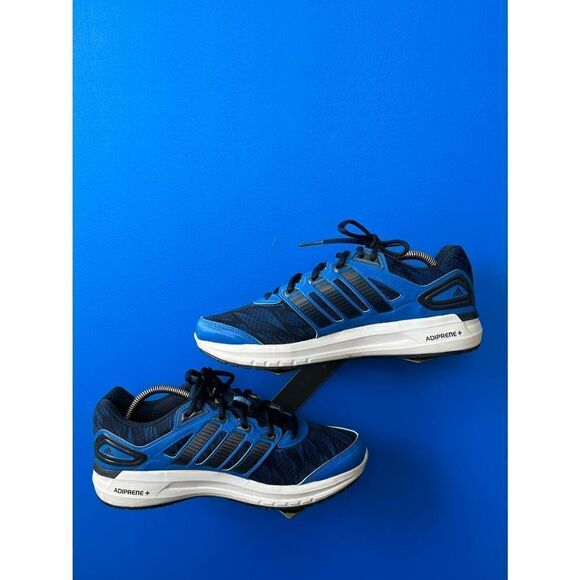 Adidas Mens Adiprene Plus S85140 Blue Low Top Lace Up Running Sneakers Shoes 9 - Picture 1 of 6